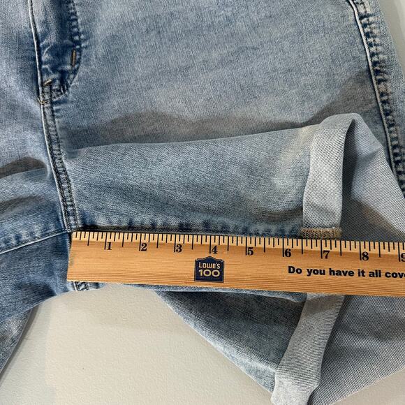 Maurices Everflex High-Rise Rolled-Hem Bermuda Shorts Plus Size 18 Super Stretch - Picture 6 of 6